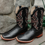 Soto Boots Men's Lizard Print Square Toe Cowboy Boots H8002 - Soto Boots