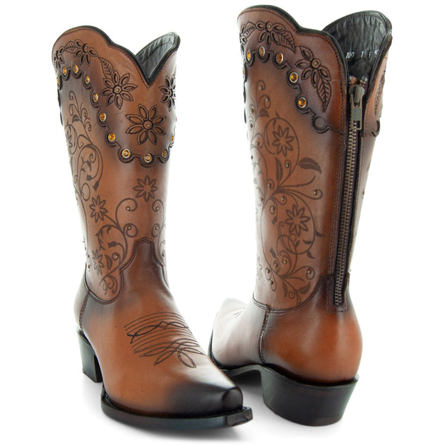 Tan cowboy boots ladies store