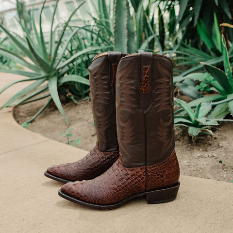 Soto Boots Men's Gator Tail Print Cowboy Boots (H7006) - Soto Boots
