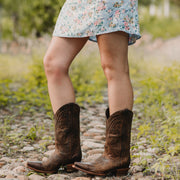 Cheyenne Cowgirl Boots | Women's Snipped Toe Leather Boots (M50041) - Soto Boots