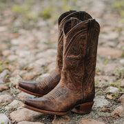 Cheyenne Cowgirl Boots | Women's Snipped Toe Leather Boots (M50041) - Soto Boots