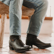 Men's Square Toe Boot Black (H50029) - Soto Boots
