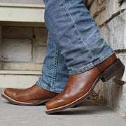 Square Toe Leather Sole Cowboy Boots H4002 - Soto Boots