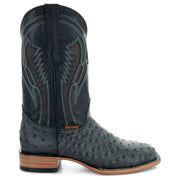 Soto Boots Mens Out of the Wild Black Ostrich Print Boots H50031 - Soto Boots