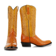 Men's Ostrich Print Cowboy Boots (H7002) - Soto Boots