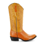 Men's Ostrich Print Cowboy Boots (H7002) - Soto Boots