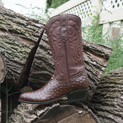 Men's Ostrich Print Cowboy Boots (H7002) - Soto Boots