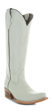 Soto Boots Tall Ivory Leather Womens Cowgirl Boots M1003
