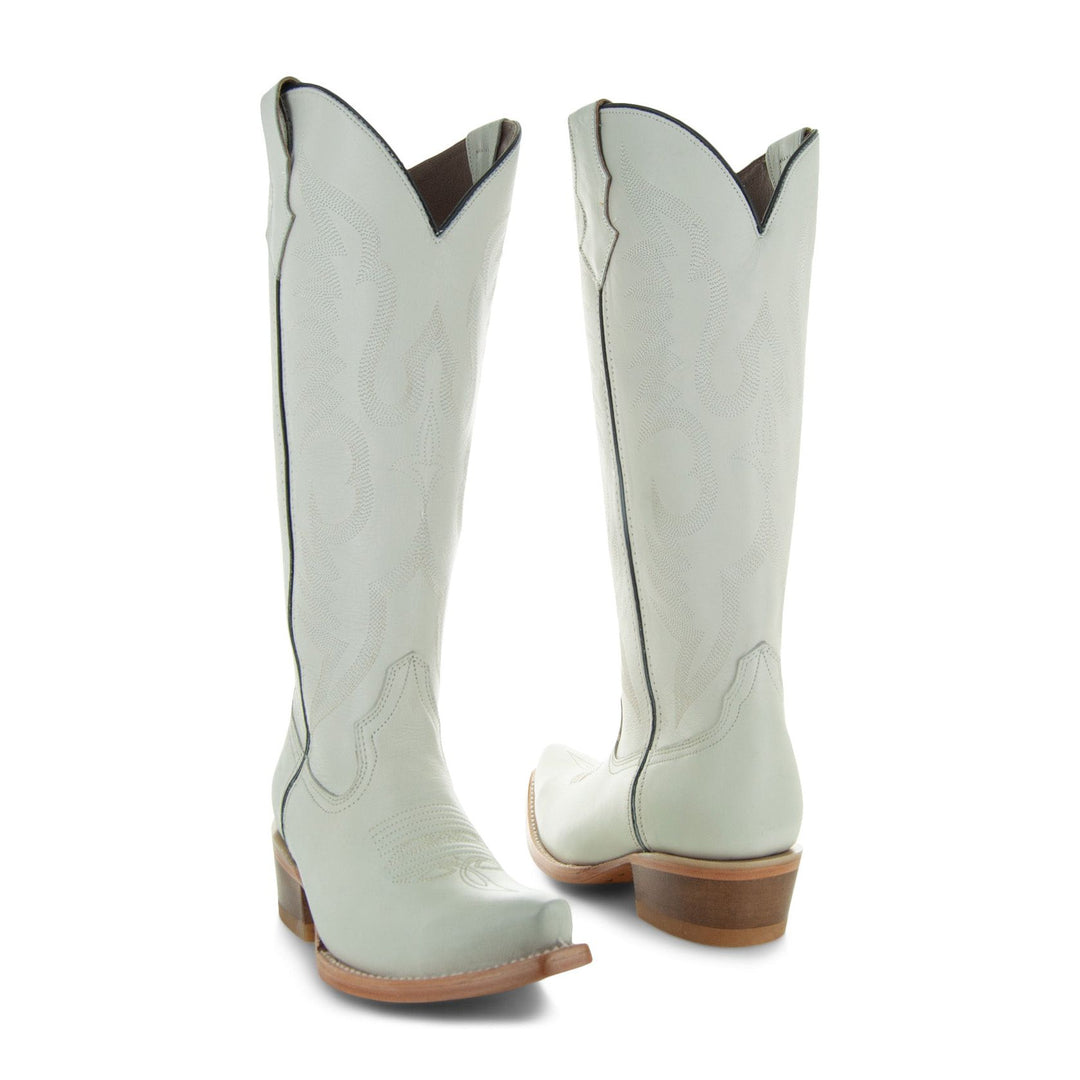 Soto Boots Tall Ivory Leather Womens Cowgirl Boots M1003 | Soto Boots