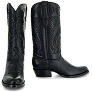 Soto Boots Mens Classic Round Toe Cowboy Boots H7001, Black Soto Boots Mens Classic Round Toe Cowboy Boots H7001, Black