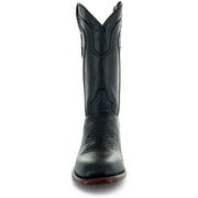 Black Square Toe Cowboy Boots | Men's Square Toe Boots (H9002) - Soto Boots