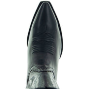 Men's Snip Toe Cowboy Boots Black (H50030) | Soto Boots - Soto Boots