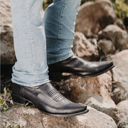 Men's Snip Toe Cowboy Boots Black (H50030) | Soto Boots - Soto Boots