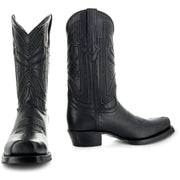 Men's Square Toe Boot Black (H50029) - Soto Boots
