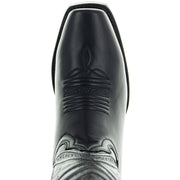 Men's Square Toe Boot Black (H50029) - Soto Boots