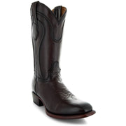 Brown Square Toe Cowboy Boots | Men's Dress Boots (H9002) - Soto Boots