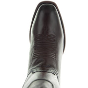 Brown Square Toe Cowboy Boots | Men's Dress Boots (H9002) - Soto Boots