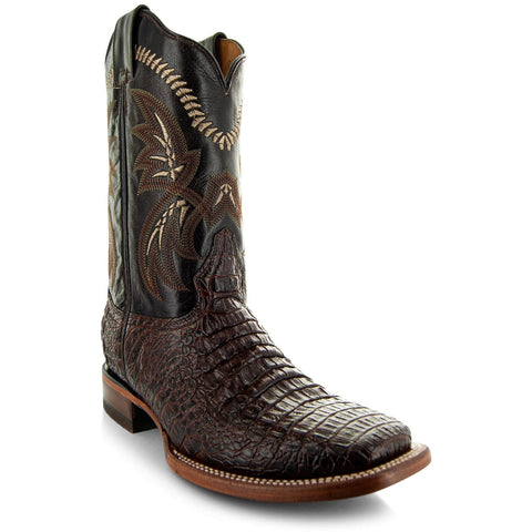 Caiman Belly Print Men's Cowboy Boots H4001 - Soto Boots