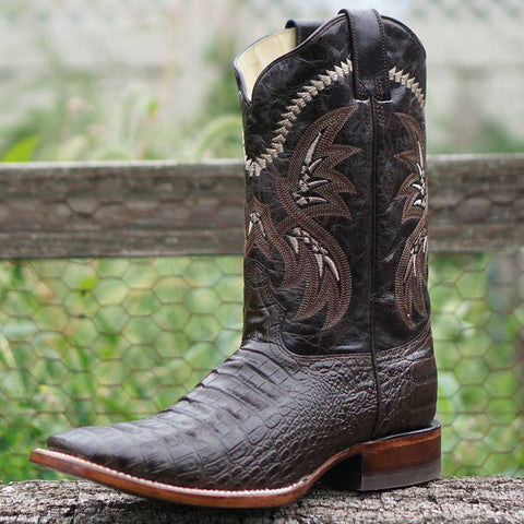 Caiman Belly Print Men's Cowboy Boots H4001 - Soto Boots