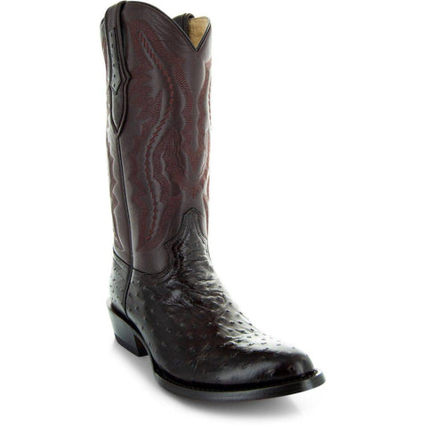 Men's Ostrich Print Cowboy Boots (H7002) - Soto Boots