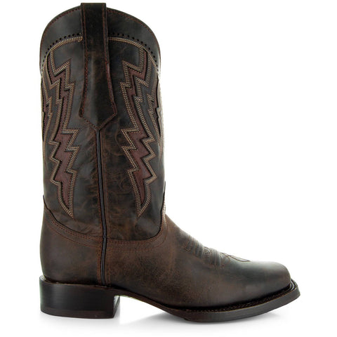 Square Toe Cowboy Boots Brown | Men's Square Toe Boots (H50027) - Soto Boots