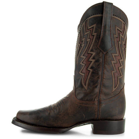 Square Toe Cowboy Boots Brown | Men's Square Toe Boots (H50027) - Soto Boots