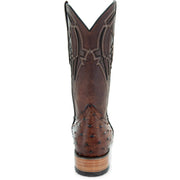 Soto Boots Mens Out of the Wild Cognac Ostrich Print Boots H50031 - Soto Boots