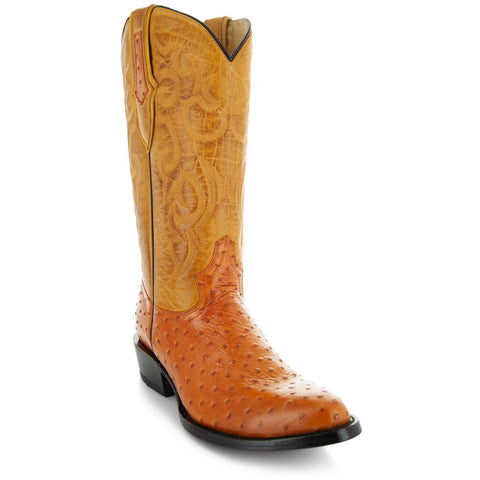 Men's Ostrich Print Cowboy Boots (H7002) - Soto Boots