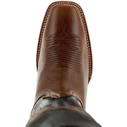 Square Toe Leather Sole Cowboy Boots H4002 - Soto Boots