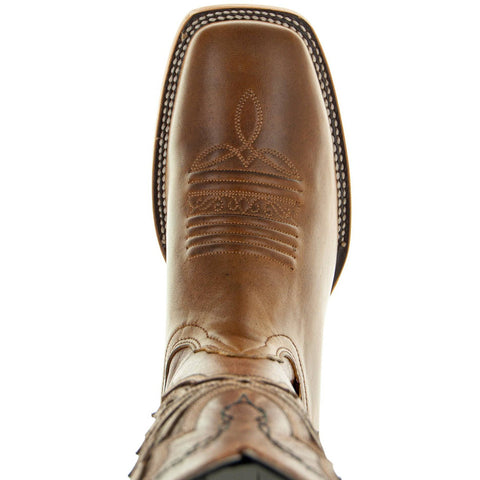 Broad Square Toe Cowboy Boots | Men's Broad Toe Boots (H50028) - Soto Boots