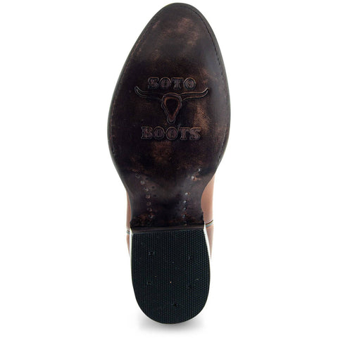 Cowboy Dress Boots, Mens Classic Round-Toe Boots (H7001)