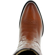 Cowboy Dress Boots | Mens Classic Round-Toe Boots (H7001-Tan) - Soto Boots