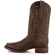 Men's Tan Square Toe Cowboy Boots | Tan Western Boots (H50027) - Soto Boots