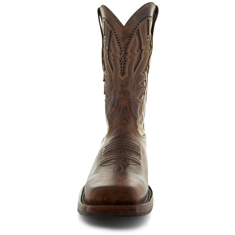 Men's Tan Square Toe Cowboy Boots | Tan Western Boots (H50027) - Soto Boots