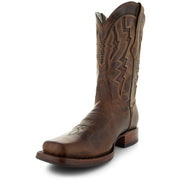 Men's Tan Square Toe Cowboy Boots | Tan Western Boots (H50027) - Soto Boots