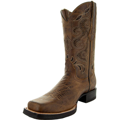 Mesa Mens' Square Toe Cowboy Boots (H50019) - Soto Boots