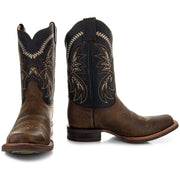 Square Toe Leather Sole Cowboy Boots H4002 - Soto Boots