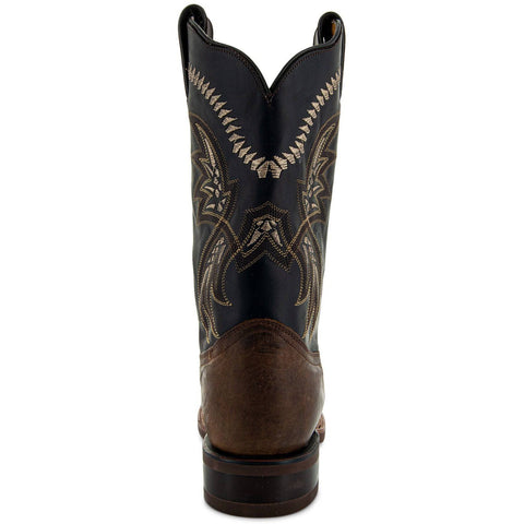 Square Toe Leather Sole Cowboy Boots H4002 - Soto Boots