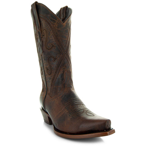 Cheyenne Cowgirl Boots | Women's Snipped Toe Leather Boots (M50041) - Soto Boots