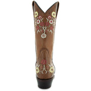 Women's Snipped Toe Western Boots | Floral Showstopper Cowgirl Boots (M50044) - Soto Boots