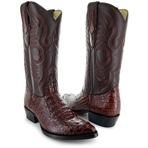 Soto Boots Men's Gator Tail Print Cowboy Boots (H7006) - Soto Boots
