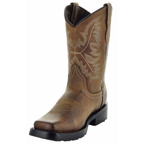 Square Toe Kids Western Boots | Kids Western Dance Boots (K3004) - Soto Boots