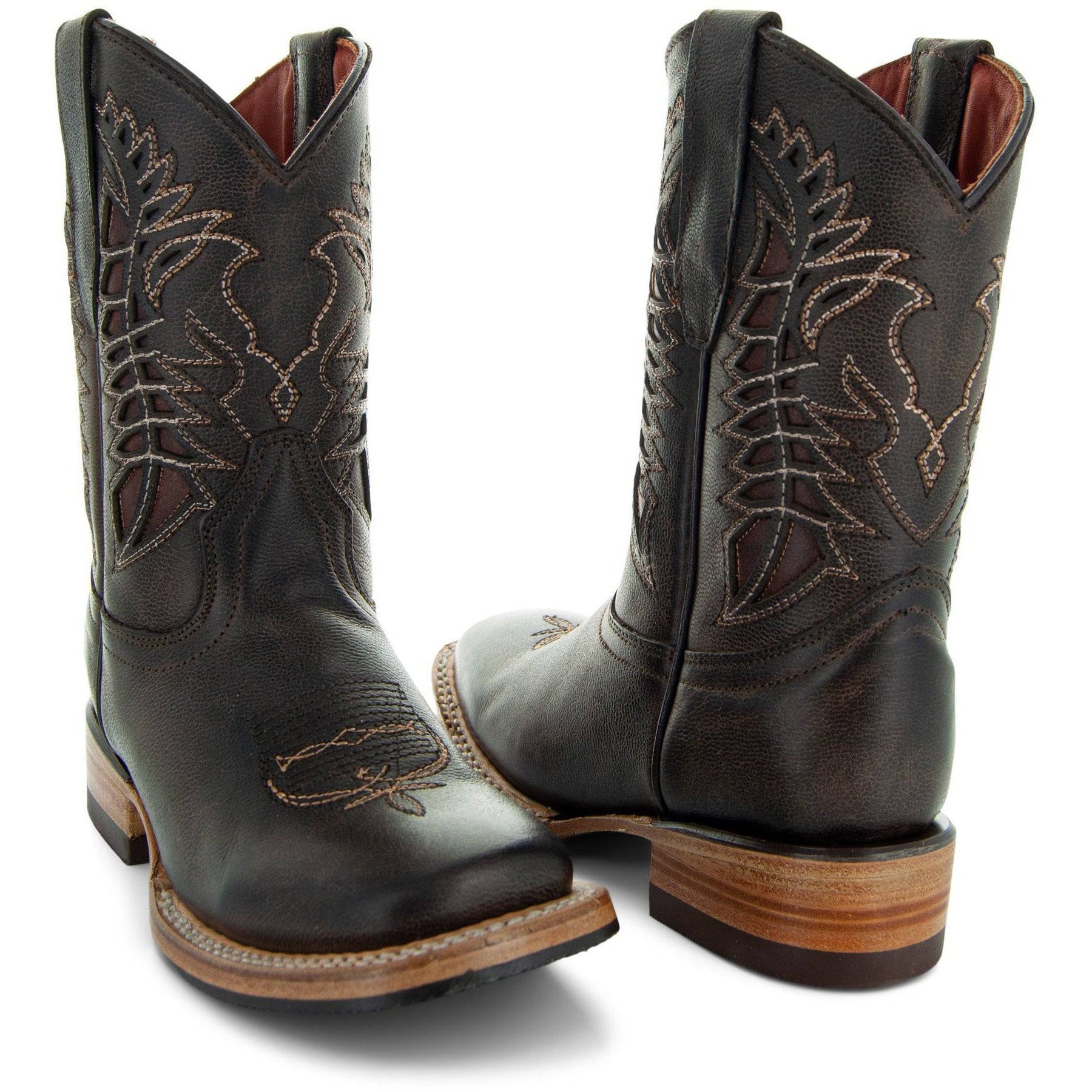 Kids Brown Country Boots Everyday Western Boots for Kids K3007