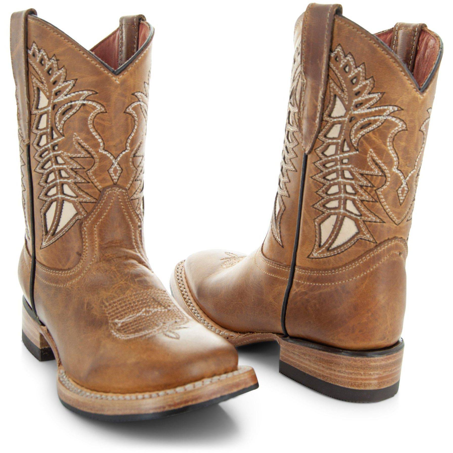 Kids' Tan Country Boots Everyday Western Boots for Kids (K3007