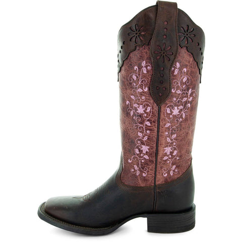 Pretty in Pink Womens Embroidered Cowgirl Boots by Soto Boots M4004 - Soto Boots