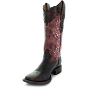 Pretty in Pink Womens Embroidered Cowgirl Boots by Soto Boots M4004 - Soto Boots