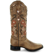 Floral Passion Women's Embroidered Cowgirl Boots by Soto Boots M4002 - Soto Boots