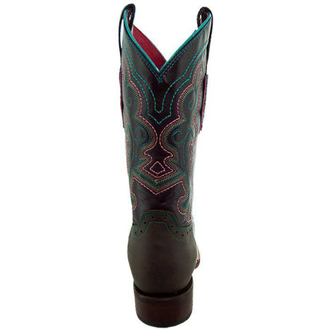 Ana Vaquera Western Boots | Women's Embroidered Square Toe Cowgirl Boots (M9002) - Soto Boots