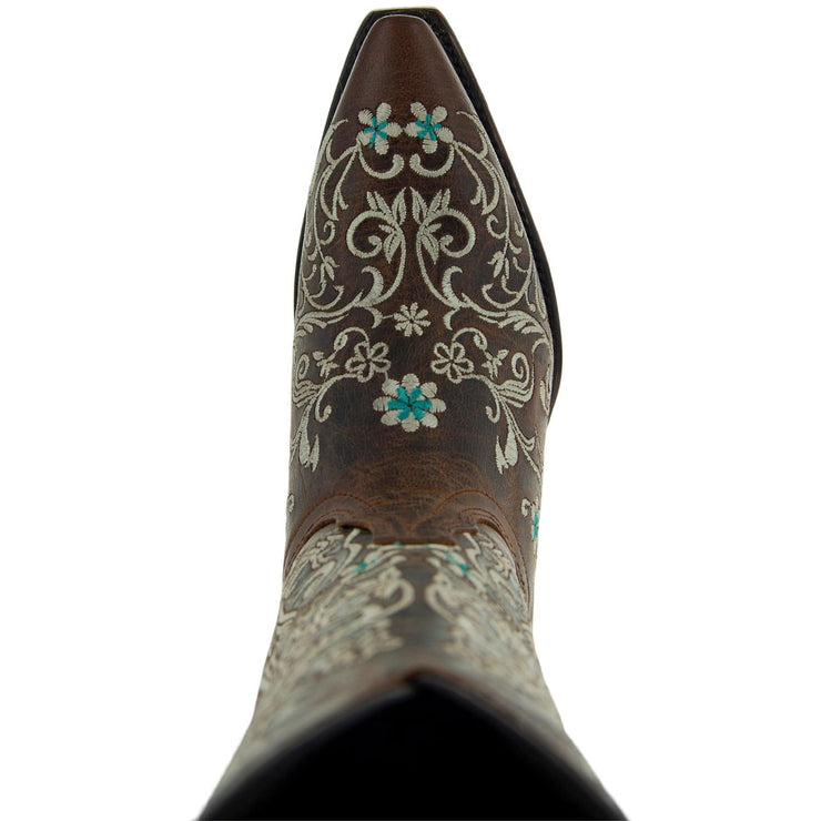 Dahlia Women's Vintage Floral Embroidered Cowgirl Boots M50042 - Soto Boots
