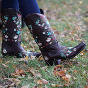 Wildflower Boots | Floral Embroidered Cowgirl Boots (M50030) - Soto Boots